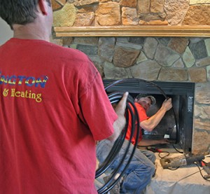Gas line installation for Gas Fireplace Inserts