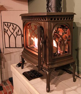 Gas stove installation in
