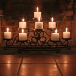Fireplace Candle Display