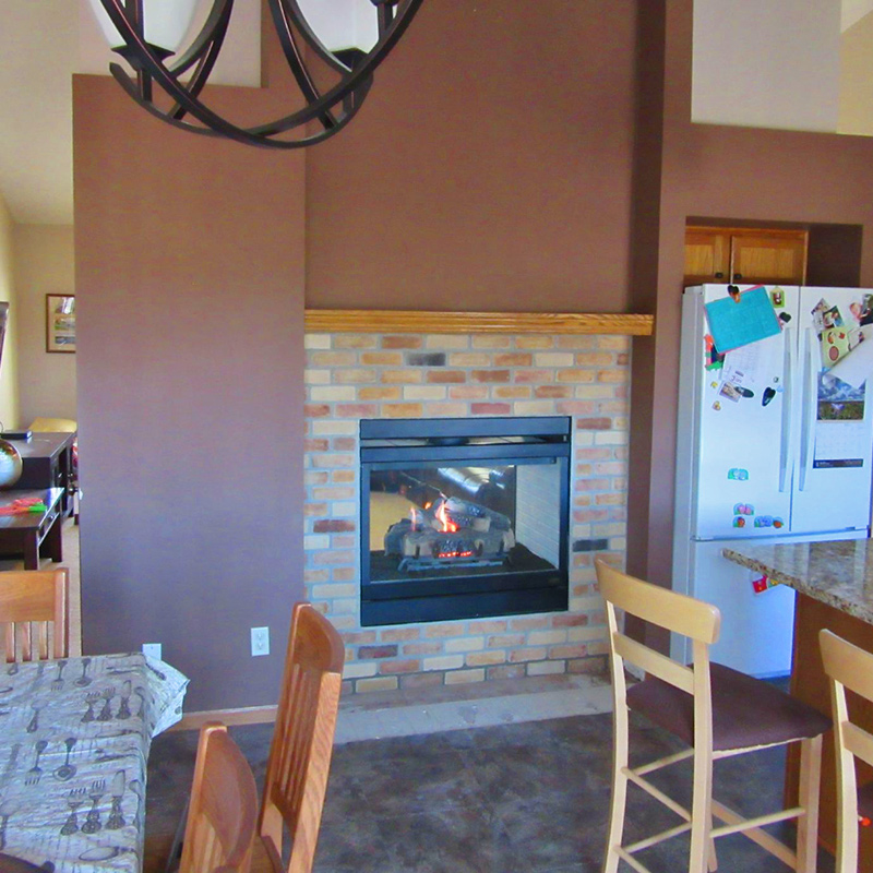 Custom Stone Fireplace - vernon wi