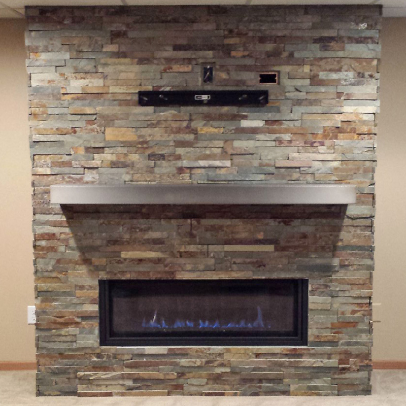 Custom Electric Commercial Fireplace Lake Geneva WI
