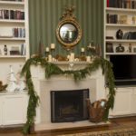 decorating around fireplace during off season