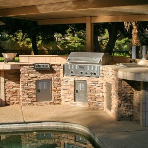 bbq island built in grill with sink outdoor kitchen