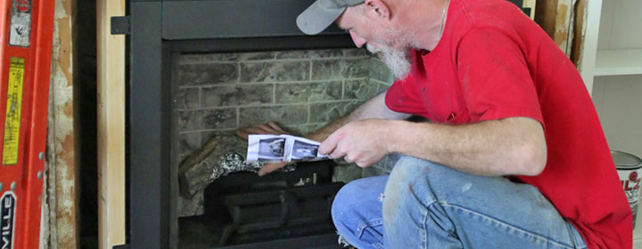 gas fireplace insert install