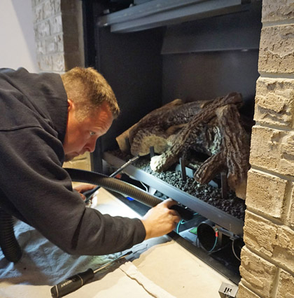 Fireplace cleaning in Kenosha WI