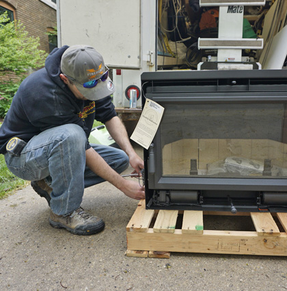 fireplace and stove install, Oconomowoc WI