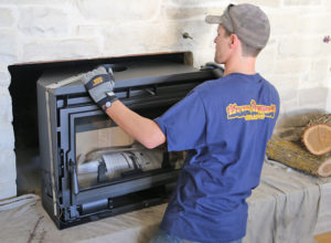 fireplace insert install in Burlington WI