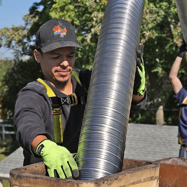 chimney liner install in Janesville WI