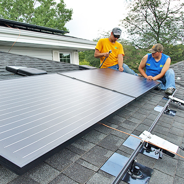 Greendale WI solar panel install