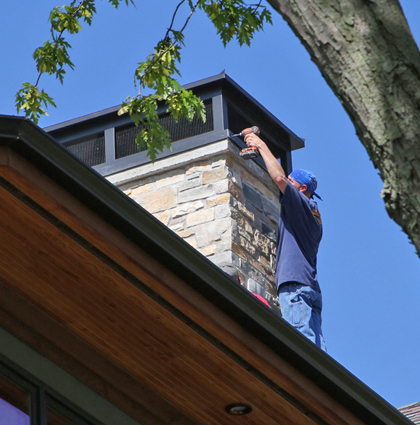 chimney cap installation, Oconomowoc wi