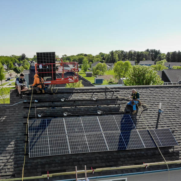 large residential solar electric installation in lake geneva near burlington wilarge residential solar electric installation in lake geneva near burlington wi