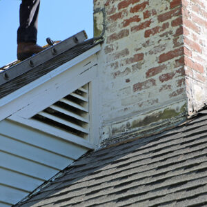 White Chimney Staining and Leaky Chimney Repair in Mukwonago WI