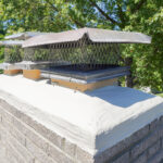 Rebuilt chimney crown near Burlington, WI.