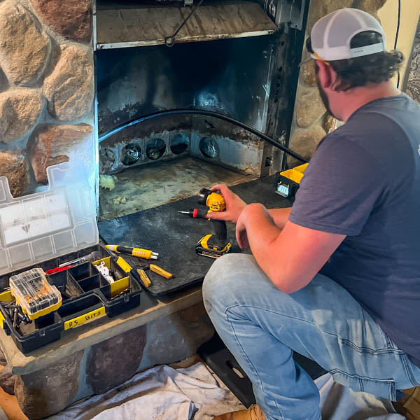 Professional fireplace inspection in Spring Grove, IL.