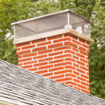 Chimney cap installation in Milwaukee, WI.