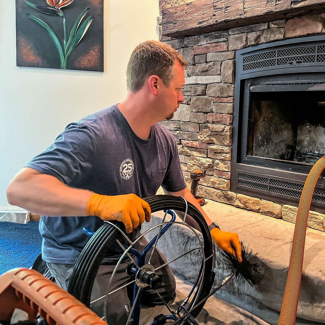 Chimney sweep in Waukesha, WI.