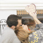 Fire safe Valentine's day decorations in Tichigan, WI.