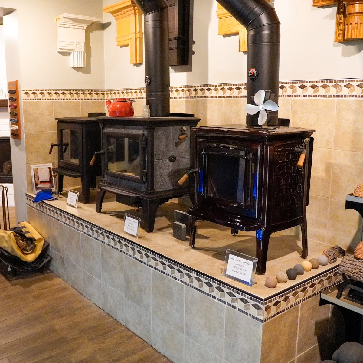 fireplace, stoves, and more at our Burlington WI Showroom