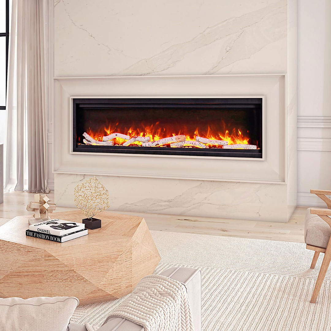 Clean burning experiences with an electric fireplace installed in Pleasant Prairie, WI