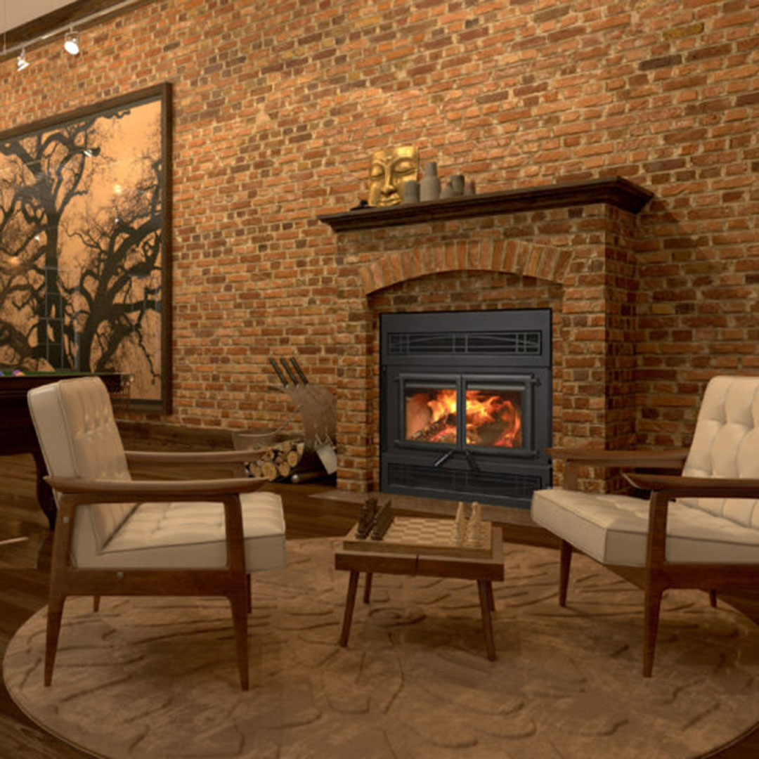 We install wood fireplace inserts in Pleasant Prairie, WI